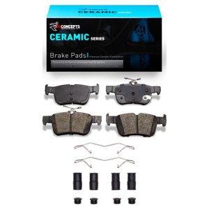 Ford Special SERVICE POLICE Brake Pads - Rear - R1 Concepts - Ceramic - `13-`24